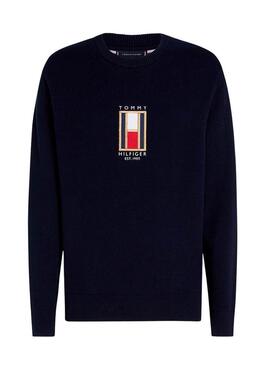 Jersey Tommy Hilfiger Lux azul marino para hombre