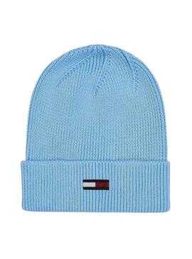 Gorro Tommy Jeans Elongated azul