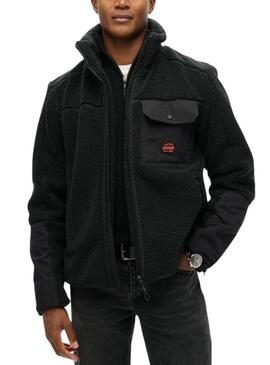 Cazadora Superdry Borg negro para hombre