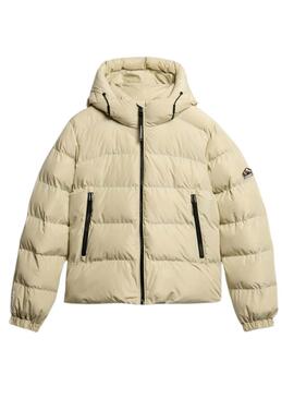 Cazadora Superdry acolchada beige para mujer