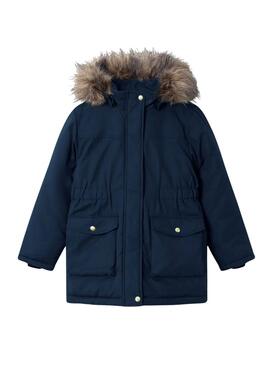 Parka Name It Máster Azul Marino para niña