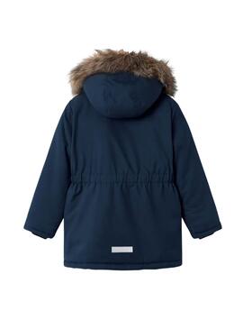 Parka Name It Máster Azul Marino para niña