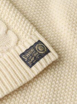 Jersey Superdry Jumper beige para mujer