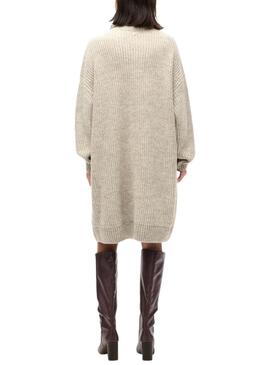 Vestido Superdry Chunky beige para mujer