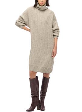 Vestido Superdry Chunky beige para mujer