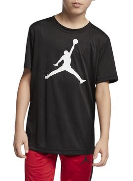 Camiseta Jordan Jumpman negro para niño