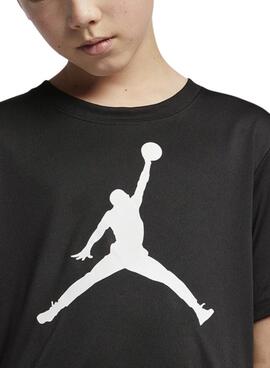 Camiseta Jordan Jumpman negro para niño