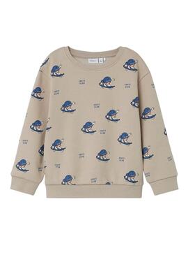 Sudadera Name It Otto Beige para kids