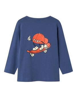 Camiseta Name It Otis Azul Suave para kids