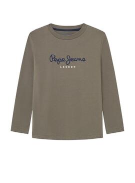 Camiseta Pepe Jeans Herman verde para niño