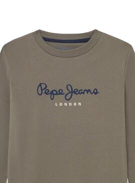 Camiseta Pepe Jeans Herman verde para niño