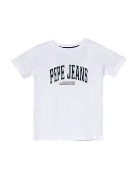 Camiseta Pepe Jeans Bain blanco para niño