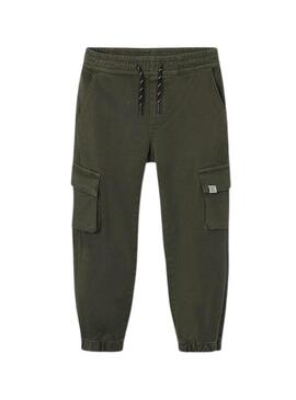 Pantalón Mayoral Jogger Cargo Caqui para niño