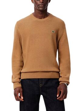 Jersey Lacoste Tricot camel para hombre