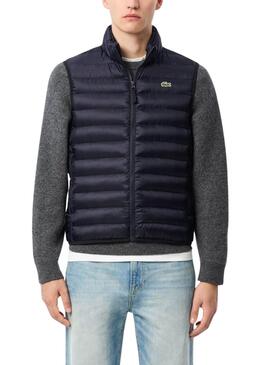 Chaleco Lacoste acolchado azul marino para hombre