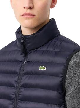 Chaleco Lacoste acolchado azul marino para hombre