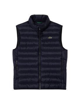 Chaleco Lacoste acolchado azul marino para hombre