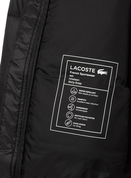 Cazadora Lacoste acolchada negro para hombre