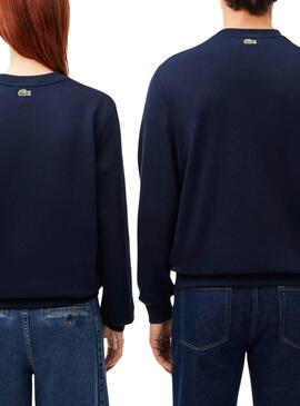 Sudadera Lacoste Paris azul marino para hombre y mujer