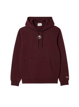 Sudadera Lacoste Paris granate para mujer y hombre