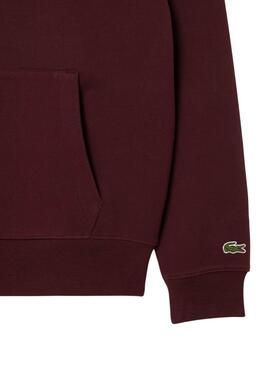 Sudadera Lacoste Paris granate para mujer y hombre