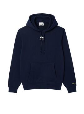 Sudadera Lacoste Paris hood azul marino para mujer y hombre