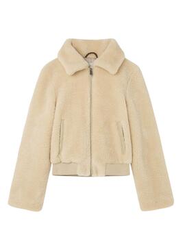 Cazadora Pepe Jeans Vicky beige para niña