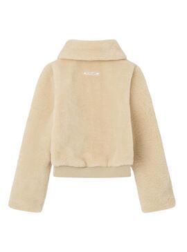 Cazadora Pepe Jeans Vicky beige para niña