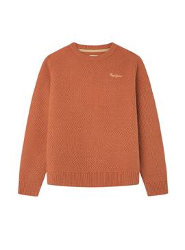 Jersey Pepe Jeans Dairon naranja para niño