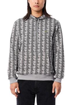 Sudadera Lacoste Monográfica gris para hombre