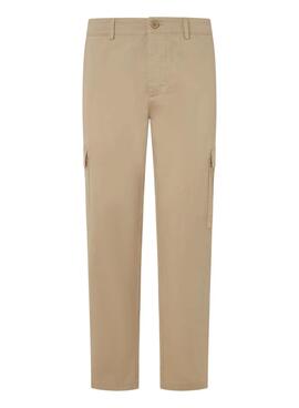 Pantalón Pepe Jeans Twill cargo beige para hombre