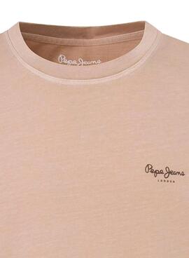 Camiseta Pepe Jeans Jacko rosa para hombre