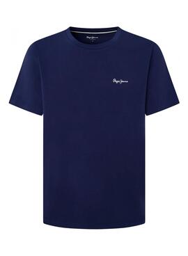 Camiseta Pepe Jeans Solid azul para hombre