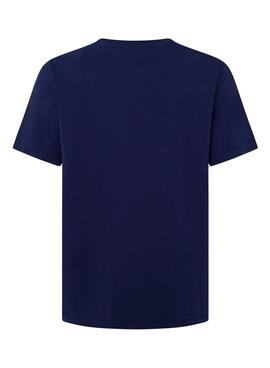 Camiseta Pepe Jeans Solid azul para hombre