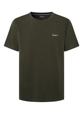 Camiseta Pepe Jeans Solid verde para hombre