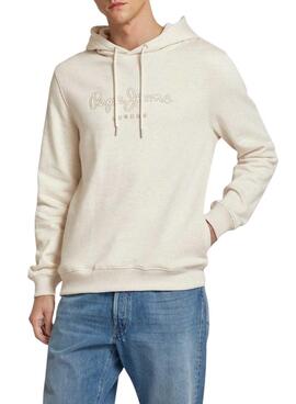 Sudadera Pepe Jeans Nouvel beige para hombre