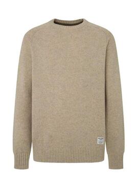 Jersey Pepe Jeans Cred beige para hombre