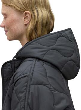 Parka Ecoalf Lezna negro para mujer