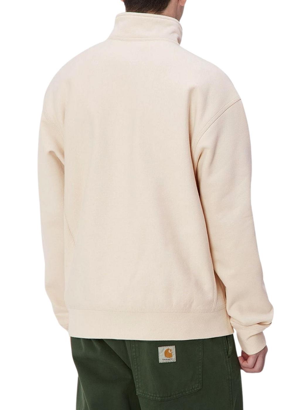 Sudadera Carhartt Half Zip beige para hombre