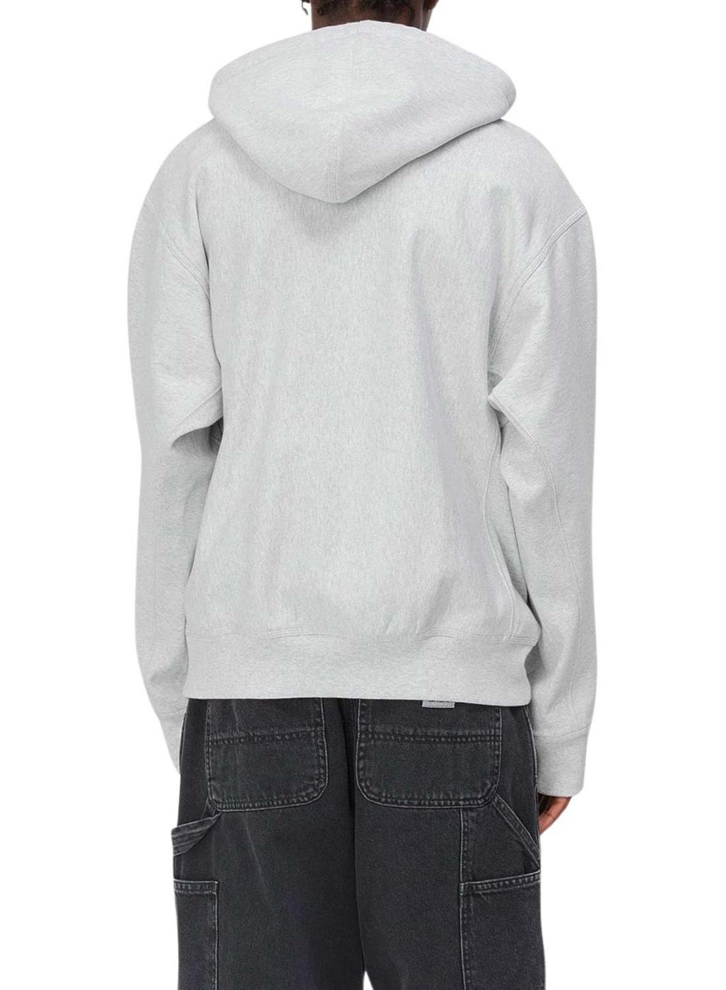 Sudadera Carhartt Hooded American Script gris para hombre