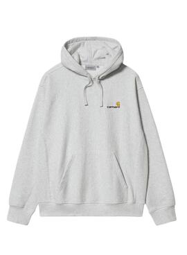 Sudadera Carhartt Hooded American Script gris para hombre