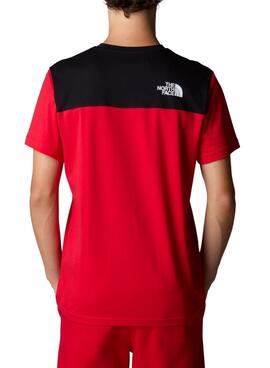 Camiseta The North Face Icons rojo y negro para hombre