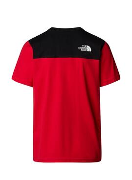 Camiseta The North Face Icons rojo y negro para hombre