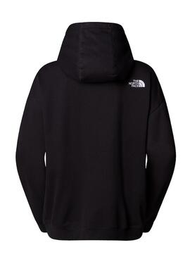 Sudadera The North Face Essential Oversize capucha negro para mujer