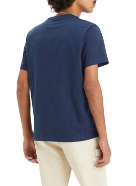 Camiseta Levis Rope Batwing azul para hombre