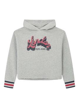 Sudadera Pepe Jeans London Cropped para niña