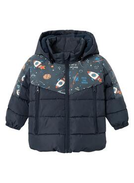 Chaqueta Name It Maglow Azul Oscuro para kids