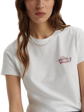 Camiseta Levis The Perfect Tee Floral blanco para mujer