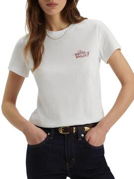 Camiseta Levis The Perfect Tee Floral blanco para mujer