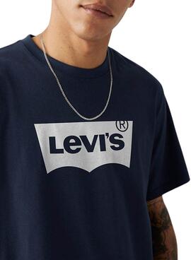 Camiseta Levis Housemark azul marino para hombre